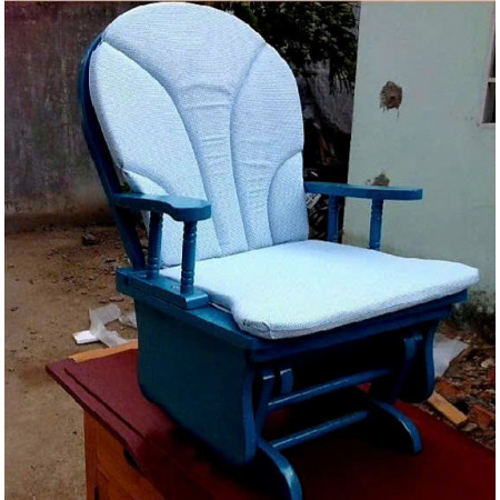 Ghế Lắc Trẻ Em - Màu Xanh : Nệm Ghế Chấm Bi